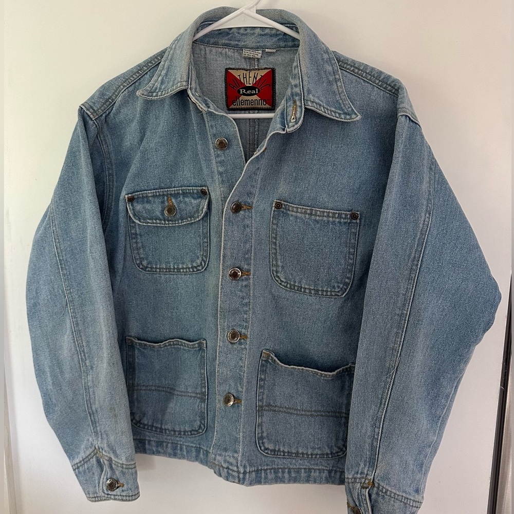 Authentic Real Ellemenno Medium Vintage 90s Denim Jean Jacket